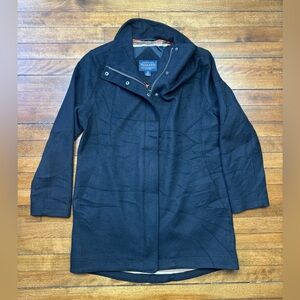 Pendleton Men's Black Wool Blend Full-zip Coat